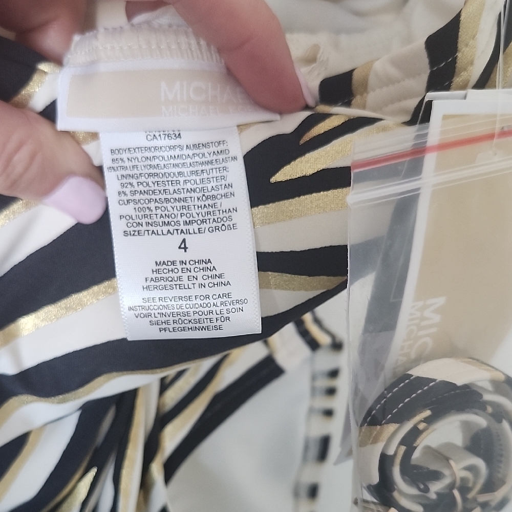Michael Kors Animal Print Swimsuit - Picture 5 of 5